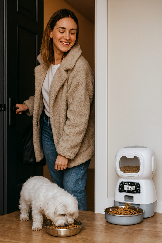 RutiPet – El dispensador automático que cuida la salud de tu mascota por ti, sin apps, sin enredos, solo amor y precisión.