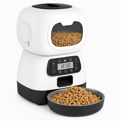 RutiPet – El dispensador automático que cuida la salud de tu mascota por ti, sin apps, sin enredos, solo amor y precisión.